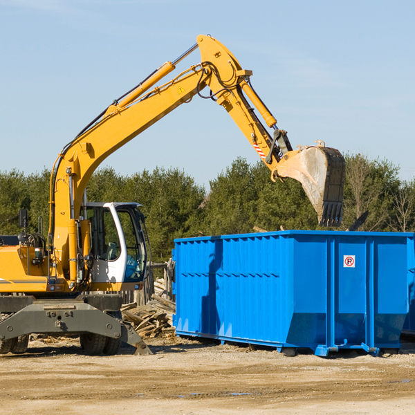 are there any restrictions on where a residential dumpster can be placed in Woodman Wisconsin